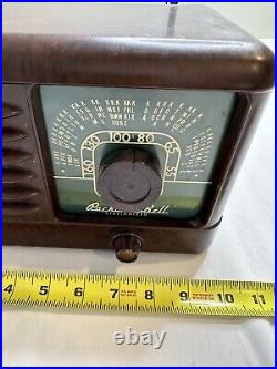 Vintage Packard Bell Tube Radio Model 501 Brown Working Condition Stationized Vintage Packard Bell Tube Radio Model 501 Brown Working Condition Stationized
