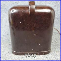 Vintage Packard Bell Tube Radio Model 551 AM Stationized Brown Bakelite Works