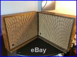Vintage Pair GE SP-20B Wireless Extension Speakers with Tube Amplifiers Guitar Amp