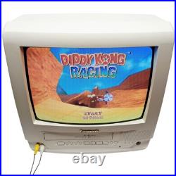 Vintage Panasonic 13 PVC-1351W TV/VHS Combo CRT Retro Gaming FM Radio Works Vintage Panasonic 13 PVC-1351W TV/VHS Combo CRT Retro Gaming FM Radio Works