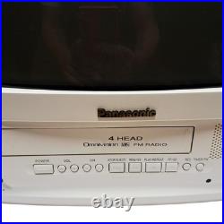 Vintage Panasonic 13 PVC-1351W TV/VHS Combo CRT Retro Gaming FM Radio Works Vintage Panasonic 13 PVC-1351W TV/VHS Combo CRT Retro Gaming FM Radio Works