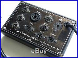 Vintage Paton Palec Adapter Panel 4 Vct/v MV Pv Radio Valve Tube Tester Works A1