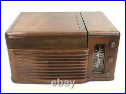 Vintage Philco 48-1256 AM Radio & Record Player Turn Table, AS-IS