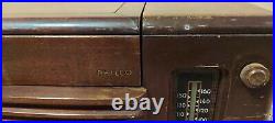 Vintage Philco 48-1256 Tube Radio & Turn Table 78 record player