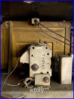 Vintage Philco Bakelite AM/FM Tube Radio Model 49-905 Loop Antenna Tested Works