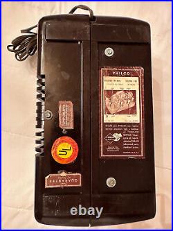Vintage Philco Bakelite Tube Radio 49-505 49 505 it Works FREE SHIPPING