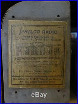 Vintage Philco Cathedral Radio Model 70 VERY NICE