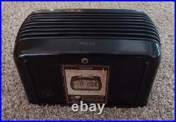 Vintage Philco Hippo Brown Bakelite Tube Radio Model 46-420 NO CRACKS as-is