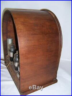 Vintage Philco Jr model 80 cathedral tube radio 1930s antique table