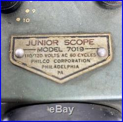 Vintage Philco Junior Scope Model 7019