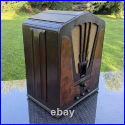 Vintage Philco Model 16 AM/SW Tombstone Vacuum Tube Radio FOR PARTS/REPAIR