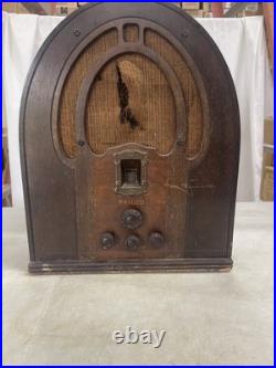 Vintage Philco Model 19 Super Heterodyne Tube Radio As Is For Parts JK