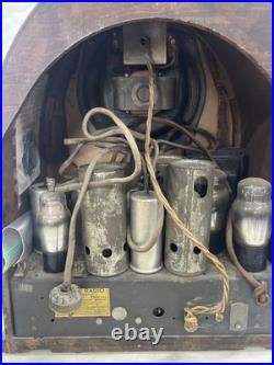 Vintage Philco Model 19 Super Heterodyne Tube Radio As Is For Parts JK