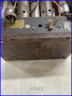 Vintage Philco Model 19 Super Heterodyne Tube Radio As Is For Parts JK