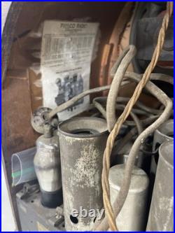 Vintage Philco Model 19 Super Heterodyne Tube Radio As Is For Parts JK