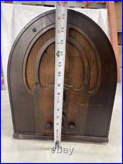 Vintage Philco Model 19 Super Heterodyne Tube Radio As Is For Parts JK