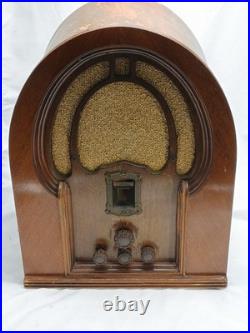 Vintage Philco Model 19 Super Heterodyne Tube Radio As Is For Parts Powers Up