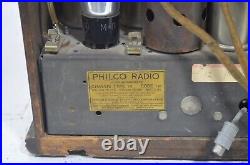 Vintage Philco Model 19 Super Heterodyne Tube Radio. Original