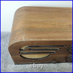 Vintage Philco Model 37-630 Tube Radio Wood AM/SW For REPAIR or Restoration