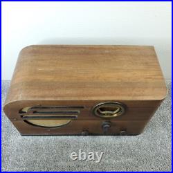 Vintage Philco Model 37-630 Tube Radio Wood AM/SW For REPAIR or Restoration