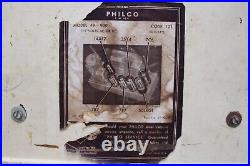 Vintage Philco Model 49-900 Hippo Tube Radio Ivory White Working