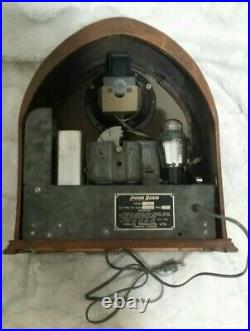 Vintage Philco Model 50 Cathedral Radio 1930's Decent Working Condition
