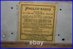 Vintage Philco Model 50 Cathedral Radio 1930's UNTESTED