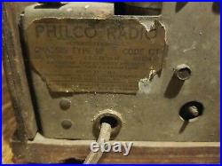 Vintage Philco Model 60 Cathedral Radio Perfect For Restoration