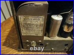 Vintage Philco Model 70 Cathedral Radio Working, Looks Great