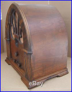 Vintage Philco Model 90 Cathedral Radio For Repair
