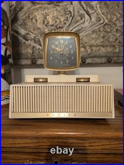 Vintage Philco Predicta H765 124 Vac Tube AM Clock Radio Works See Description