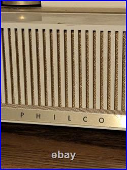 Vintage Philco Predicta H765 124 Vac Tube AM Clock Radio Works See Description