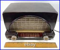 Vintage Philco Transitone Model 51-532 Tube Radio Bakelite WORKING Art Deco