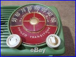 Vintage Philco Transitone Table Tube Radio Model 53-561 Code 121 Works