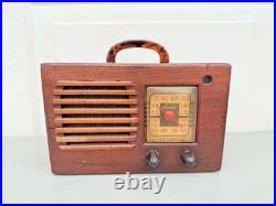 Vintage Philco Transitone Tube Radio Midget Working