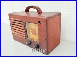 Vintage Philco Transitone Tube Radio Midget Working