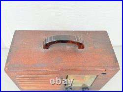 Vintage Philco Transitone Tube Radio Midget Working