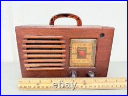 Vintage Philco Transitone Tube Radio Midget Working