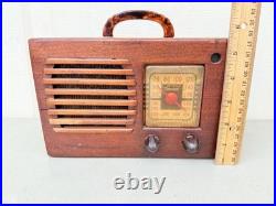 Vintage Philco Transitone Tube Radio Midget Working