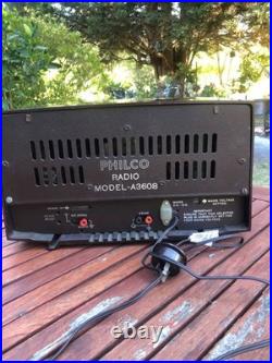 Vintage Philco Tropic A3608 Tube Radio Bakelite MW LW SW Works Well Lovely