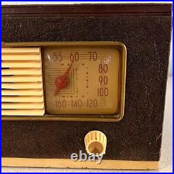Vintage Philco Tube Radio Leatherette Faux Leather Case 47-205 Parts Only