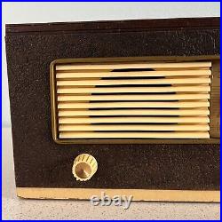 Vintage Philco Tube Radio Leatherette Faux Leather Case 47-205 Parts Only