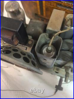 Vintage Philco Tube Radio Model 37-600 Double-Sided Art Deco 1930's Powers on