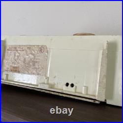 Vintage Philco Twin Speaker CORAL Tube Radio H836-124 AS IS