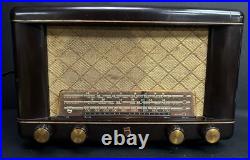 Vintage Philips 1950's Type 922 Tube AM/FM Radio TESTED