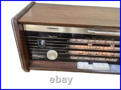Vintage Philips B5X43A Bi-Ampli Tube Radio FM Stereo Magic Eye MCM Wood Holland Vintage Philips B5X43A Bi-Ampli Tube Radio FM Stereo Magic Eye MCM Wood Holland