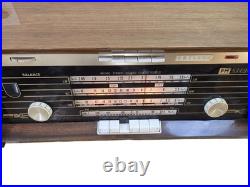 Vintage Philips B5X43A Bi-Ampli Tube Radio FM Stereo Magic Eye MCM Wood Holland Vintage Philips B5X43A Bi-Ampli Tube Radio FM Stereo Magic Eye MCM Wood Holland