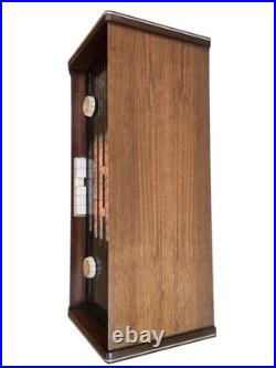 Vintage Philips B5X43A Bi-Ampli Tube Radio FM Stereo Magic Eye MCM Wood Holland