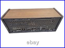 Vintage Philips B5X43A Bi-Ampli Tube Radio FM Stereo Magic Eye MCM Wood Holland