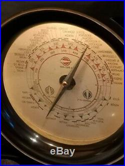Vintage Philips BX370U Bakelite Tube Radio (Compass)